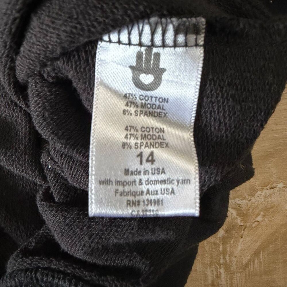 Spiritual Gangster Women’s Black & Gold Sweatshirt Size 14/L La Lifestyle Yoga View 4